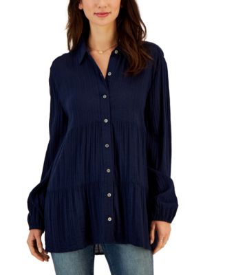 売れ筋商品|||スタイルアンドコー Tシャツ トップス レディース Plus Size Stripe Button-Trim T-Shirt, Exclusively at Macy's Stonewall Style & Co Plus Size Stripe Button-Trim T-Shirt, Exclusively