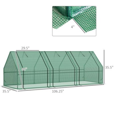 9' x 3' x 3' Portable Tunnel house Outdoor Garden Mini Hot House