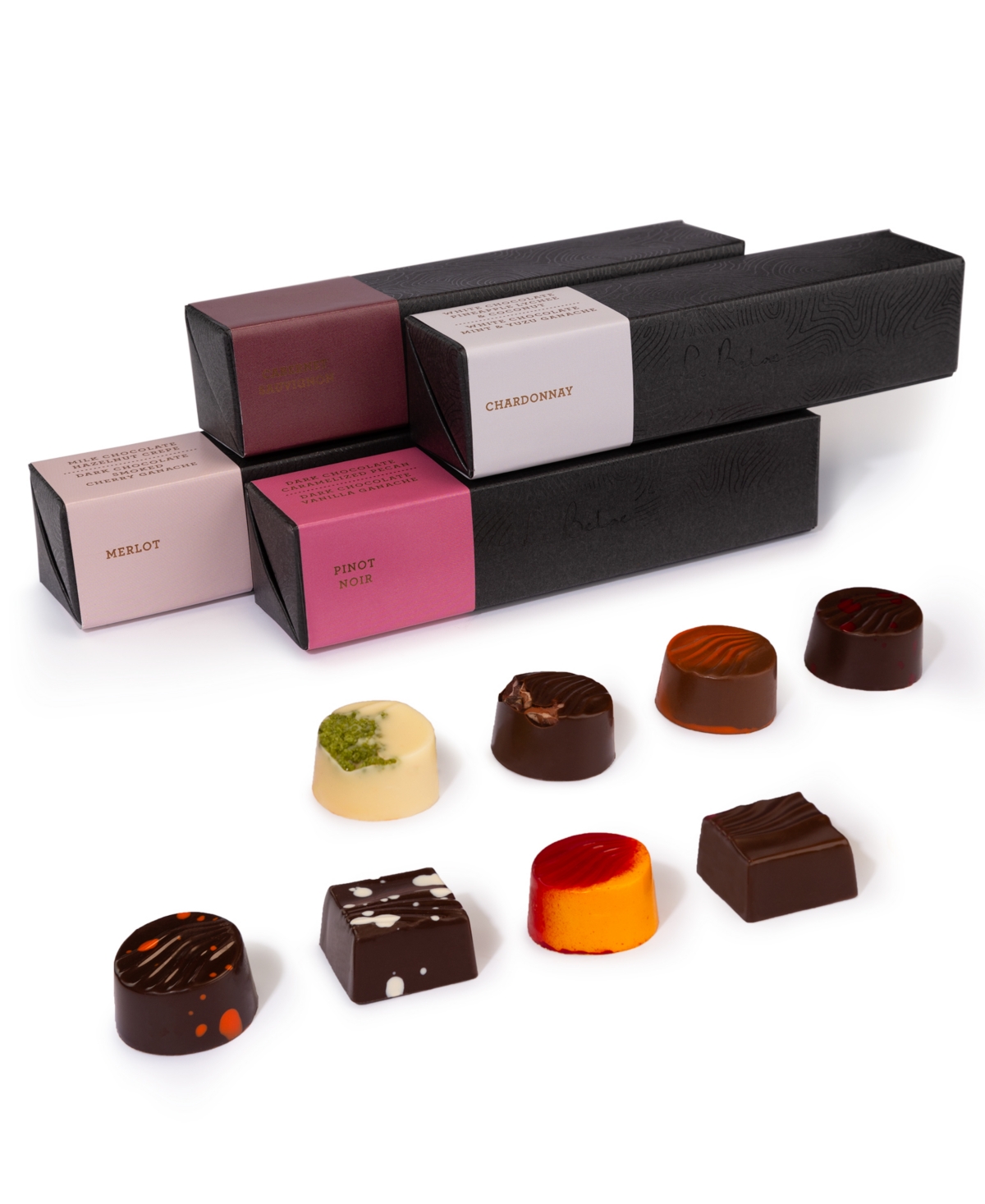 Le Belge Chocolatier Wine Tasting Pearl Box Set, 16 Pieces In No Color