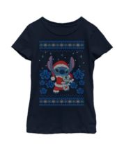 Freeze 24-7 Juniors' Cotton Lilo & Stitch Embroidered Sweatshirt - Macy's