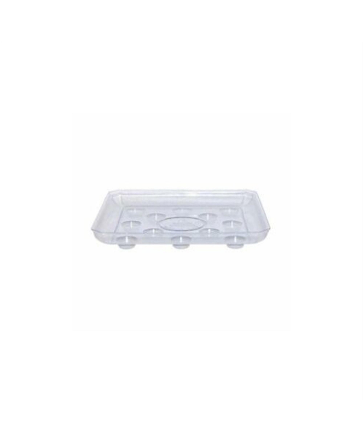 Curtis Wagner Clear Carpet Saver Heavy Duty Square Plant Saucer, 16 - Clear