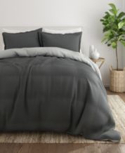 ETDIFFE Grey Comforter Set Twin/Twin XL Size, 2pc Aesthetic Modern Gray  Bedding Set - Soft & Lightweight All Season Extra Long Microfiber Down