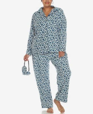 Plus Size Pajama Set, 3-Piece