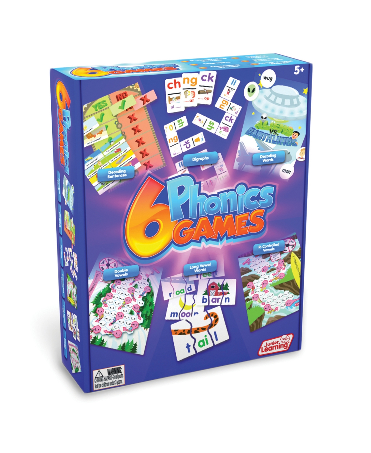 Shop Junior Learning 6 Phonics Game Set In Multi