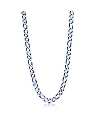 mens blue chain necklace