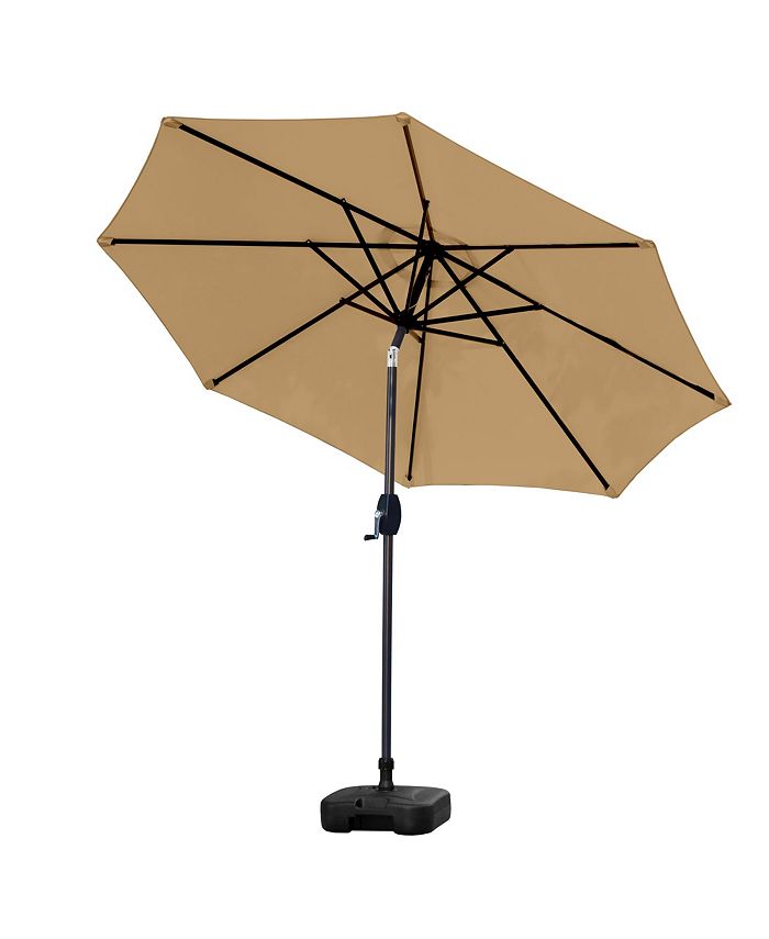 WestinTrends 9 Ft Outdoor Patio Market Umbrella with Square Plastic