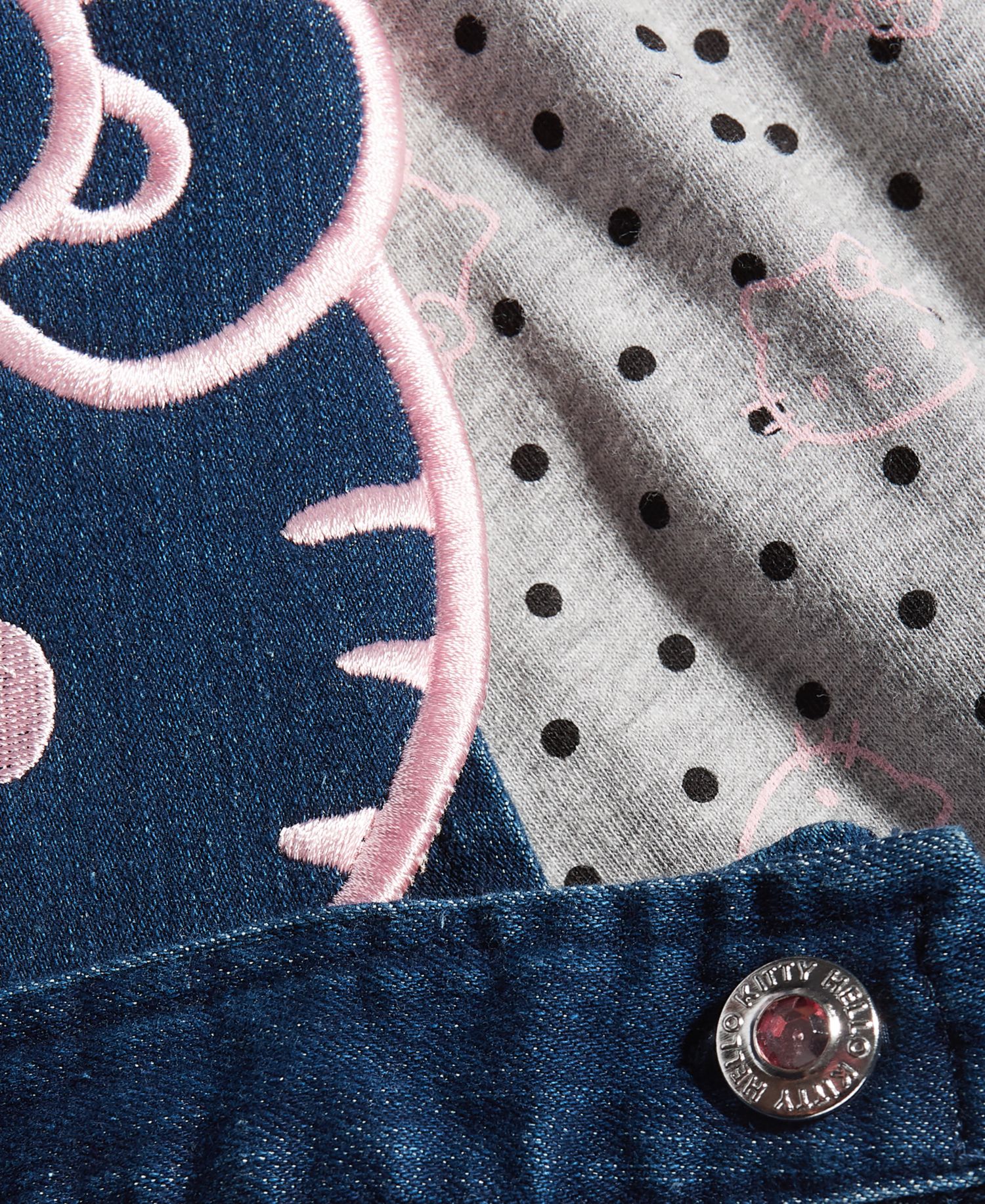 Girls' 4-6X Short-Sleeve T-Shirt and Denim Dress, 2-Piece Set