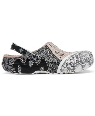 Crocs Bandana Print Classic Lined Clogs Crocs Bandana Print Classic Lined Clogs | Urban Outfitters UK main image 2
