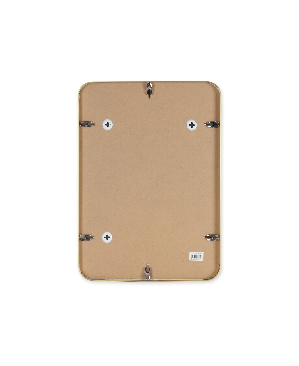 Rounded Rectangle Bathroom Framed Decorative Wall Mirror, 27.5" x 19.7"