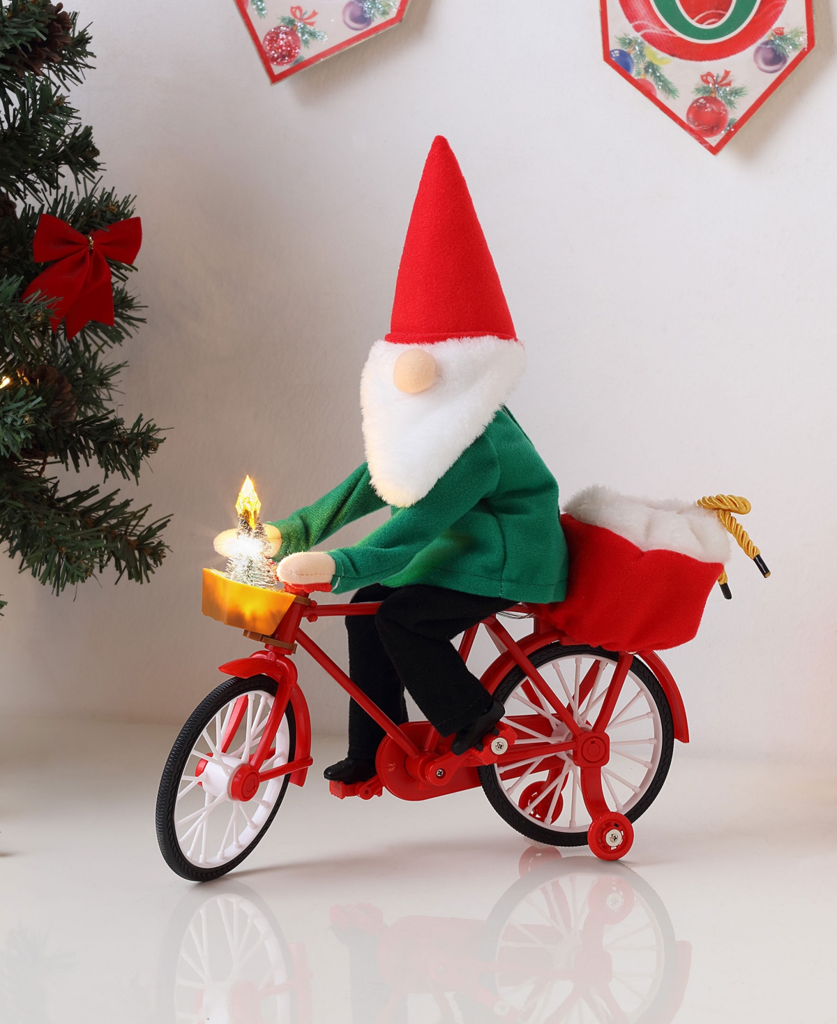 Cycler Gnome Holiday Decor