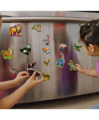 Melissa & Doug 2-Pk. Wooden Animals & Dinosaurs Magnets - Dinosaur Toy