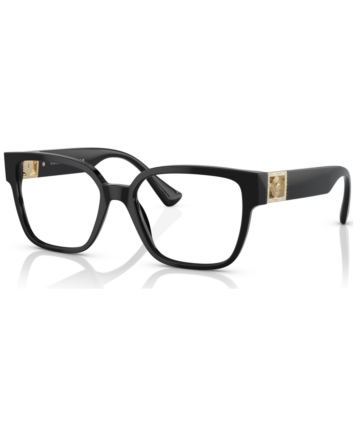Women's Square Eyeglasses, VE3329B54-x - Black