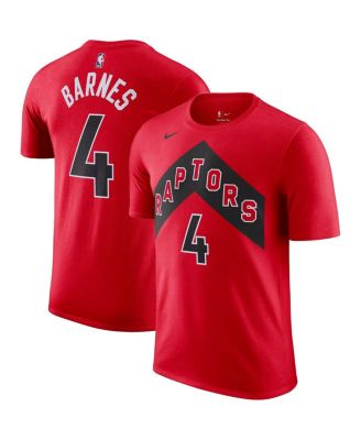 Men's Scottie Barnes Red Toronto Raptors Icon 2022/23 Name and Number Performance T-shirt