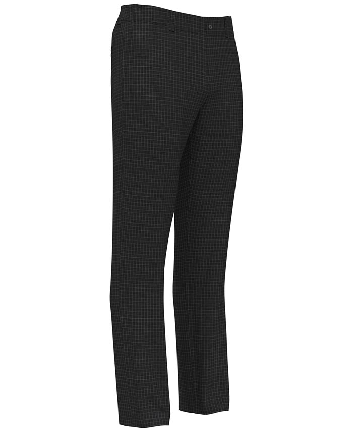 PGA TOUR Men's Flat Front Heathered Plaid Golf Pants Macy's