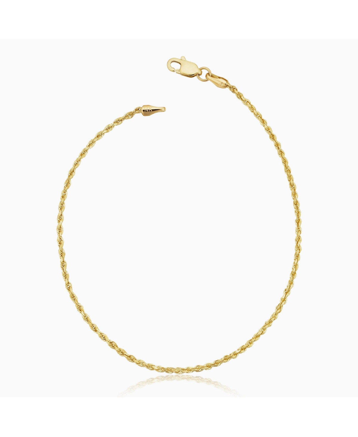 ORADINA ROMAN ROPE ANKLET IN 14K YELLOW GOLD