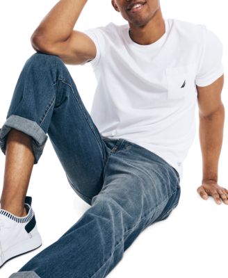 Men's Classic-Fit Solid Crew-Neck Pocket T-Shirt