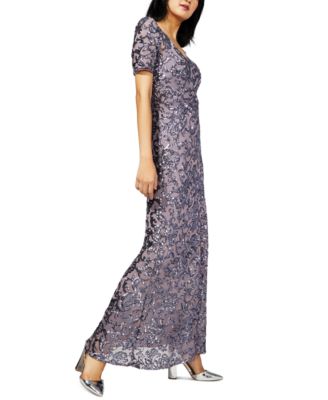 Alex Evenings Women's Sequined A-Line Dress - Macy's