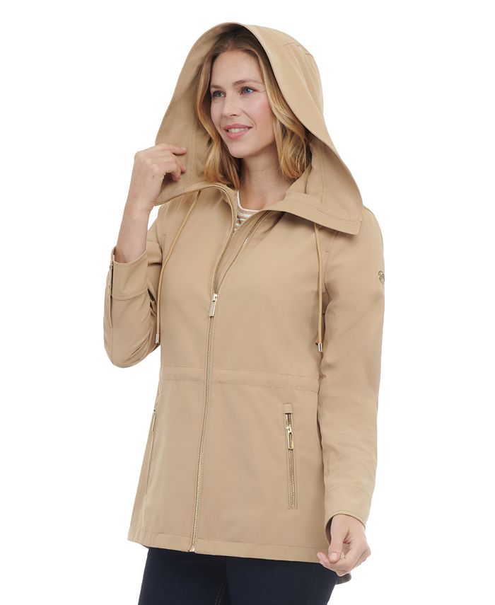 Michael Kors Women's Hooded Anorak Raincoat - Macy's