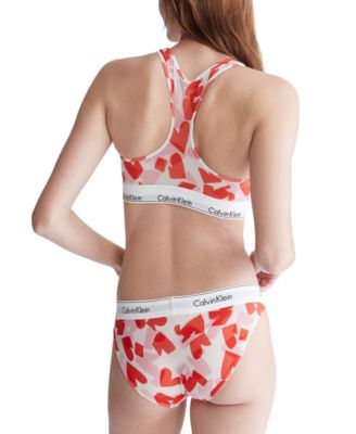 Calvin Klein Women's Modern Heart-Print Bralette QF7015