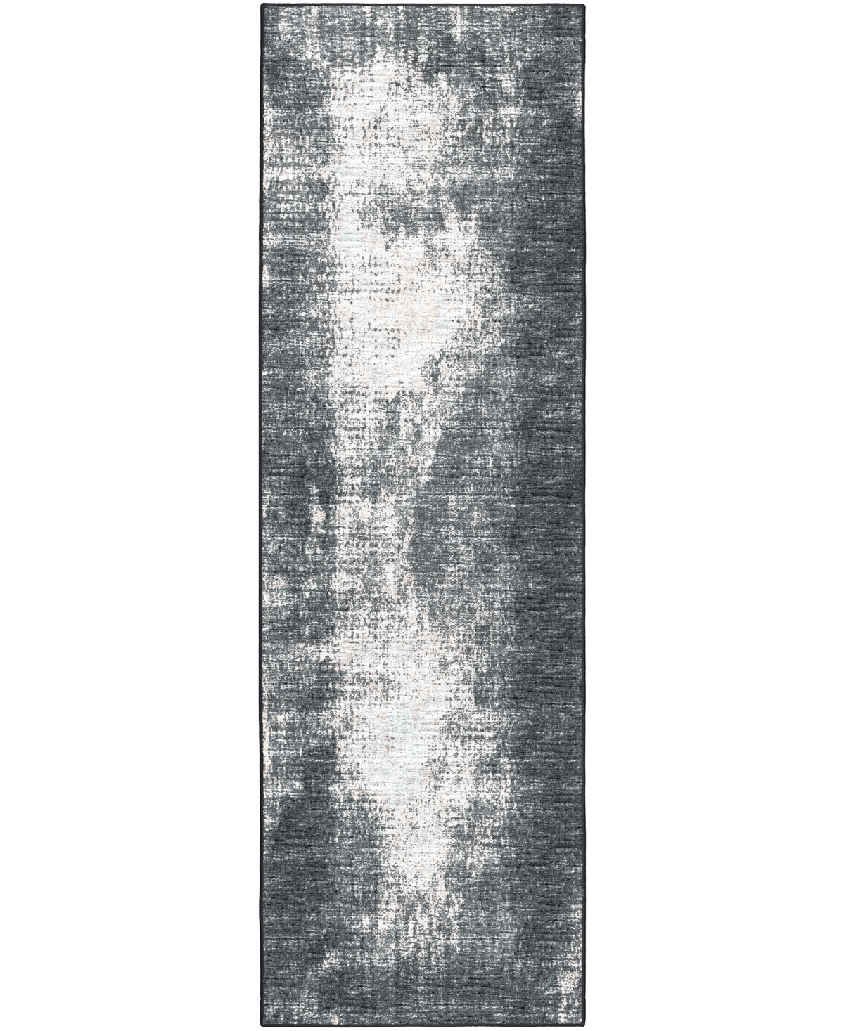 D Style Briggs Brg-1 2'6in x 12' Runner Area Rug - Midnight