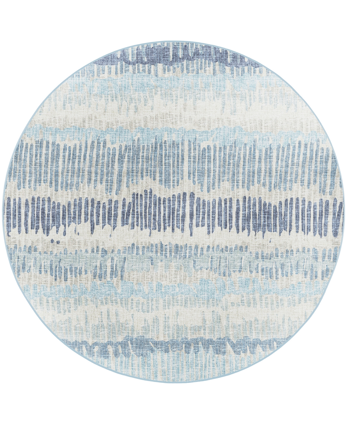 D Style Briggs Brg-4 8' x 8' Round Area Rug - Mist