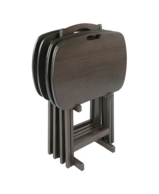 Lucca 5-Piece Wood Snack Table Set