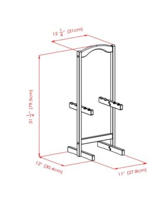 Lucca 5-Piece Wood Snack Table Set