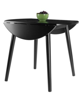Moreno 28.94" Wood Round Drop Leaf Dining Table