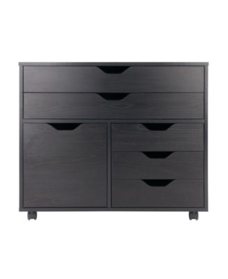 Halifax 26.3" Wood 3-Small 2-Wide Drawers Storage Cabinet