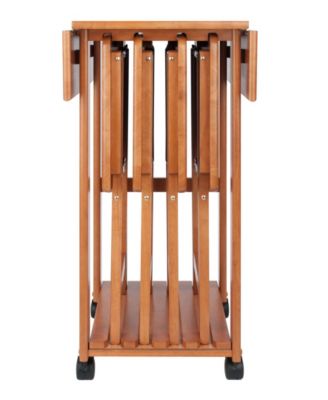 Sophia 5-Piece Wood Drop Leaf Top Snack Table Set