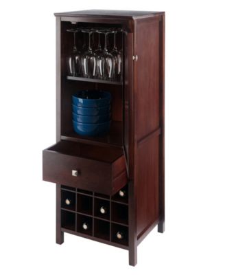 Brooke Jelly 47.44" Wood 3-Section Cupboard