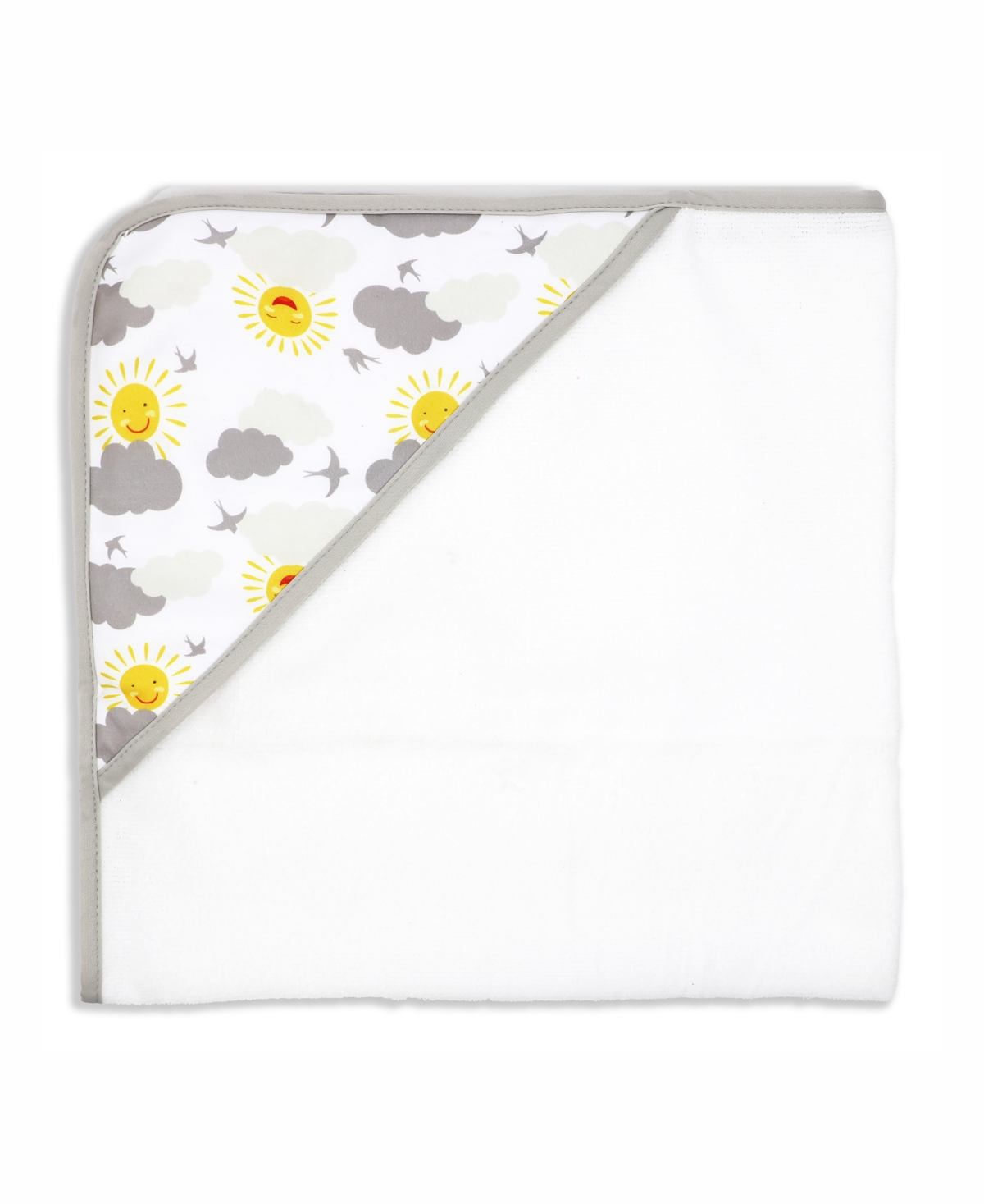3 Stories Trading Baby Boys and Girls Hooded Towels, Pack of 3 - Yellow and White