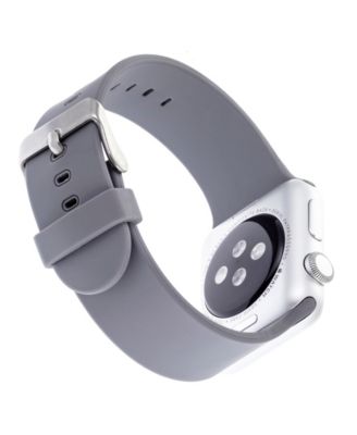 Gray Smooth Silicone Band designed for Apple Watch&reg; 42mm (Series 1-3 only) & 44/45/46/49mm (Ultra & Ultra 2)