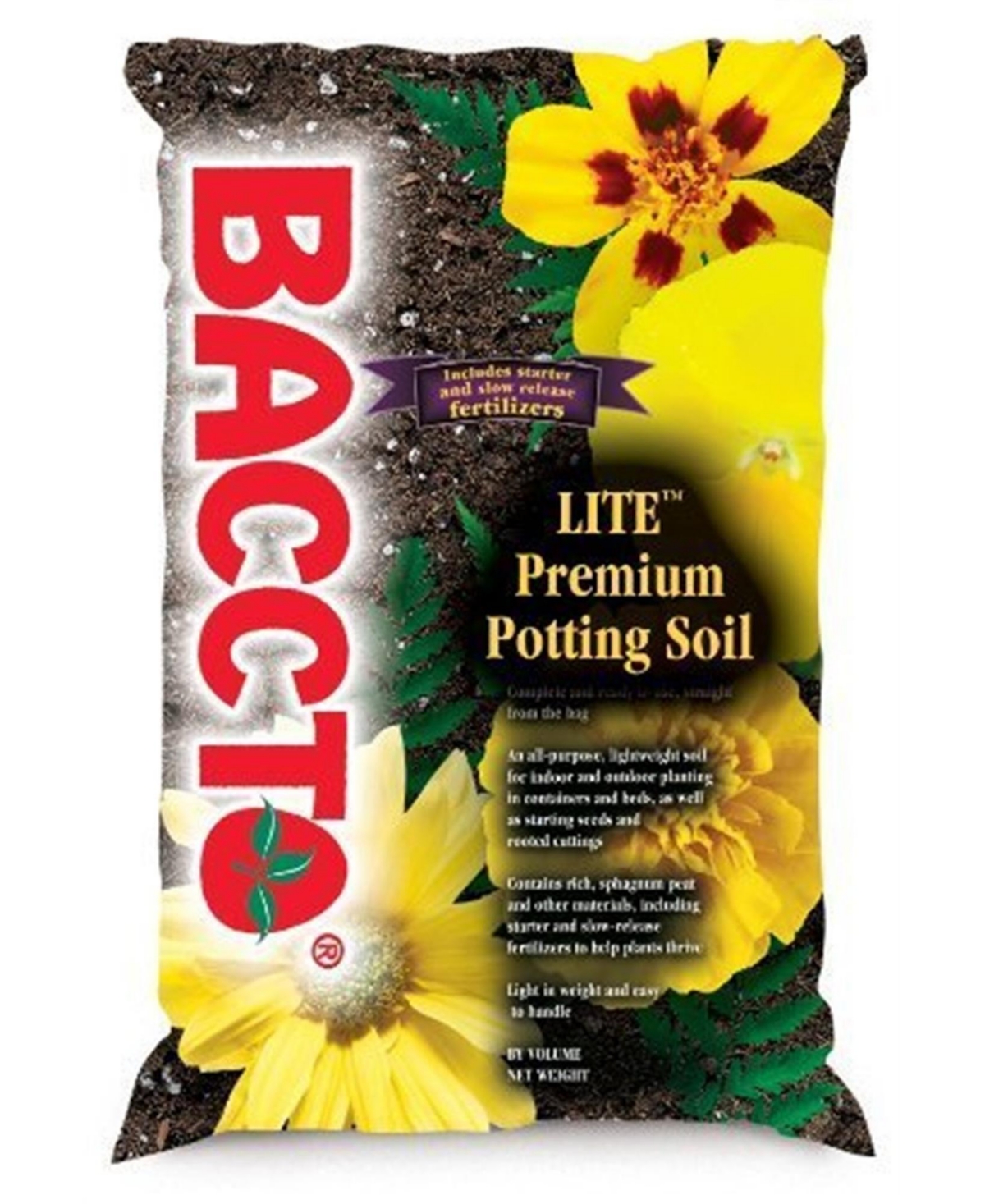 Michigan Peat Baccto Lite Premium Potting Soil, 8 Quart - Multi