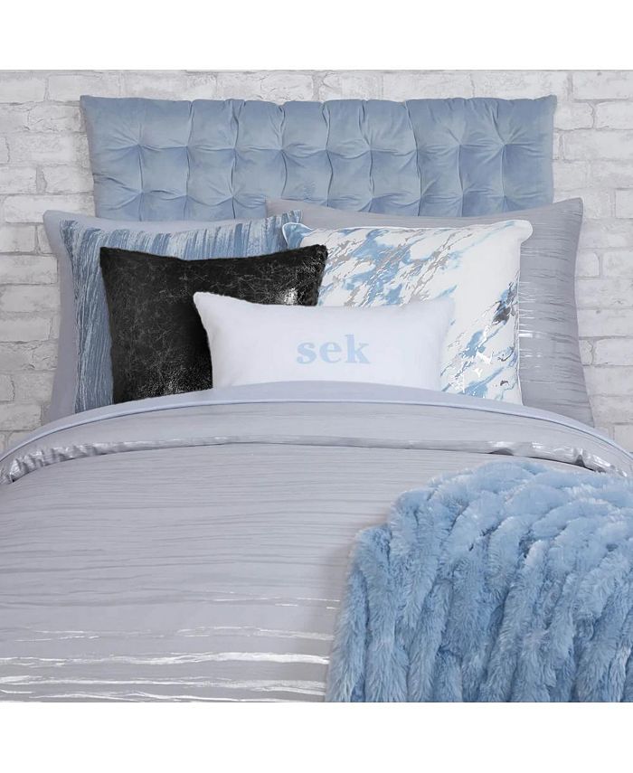 Dormify Crackle Metallic Square Pillow, 18" x 18", UltraCute Styles to