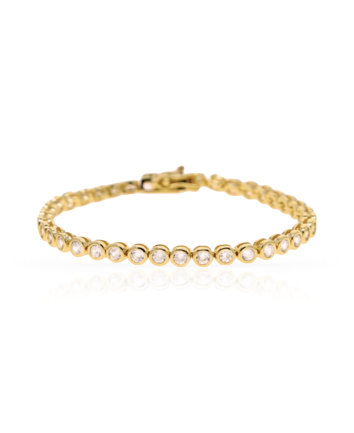 Shop Ben Oni Natasha Tennis Bracelet In Gold