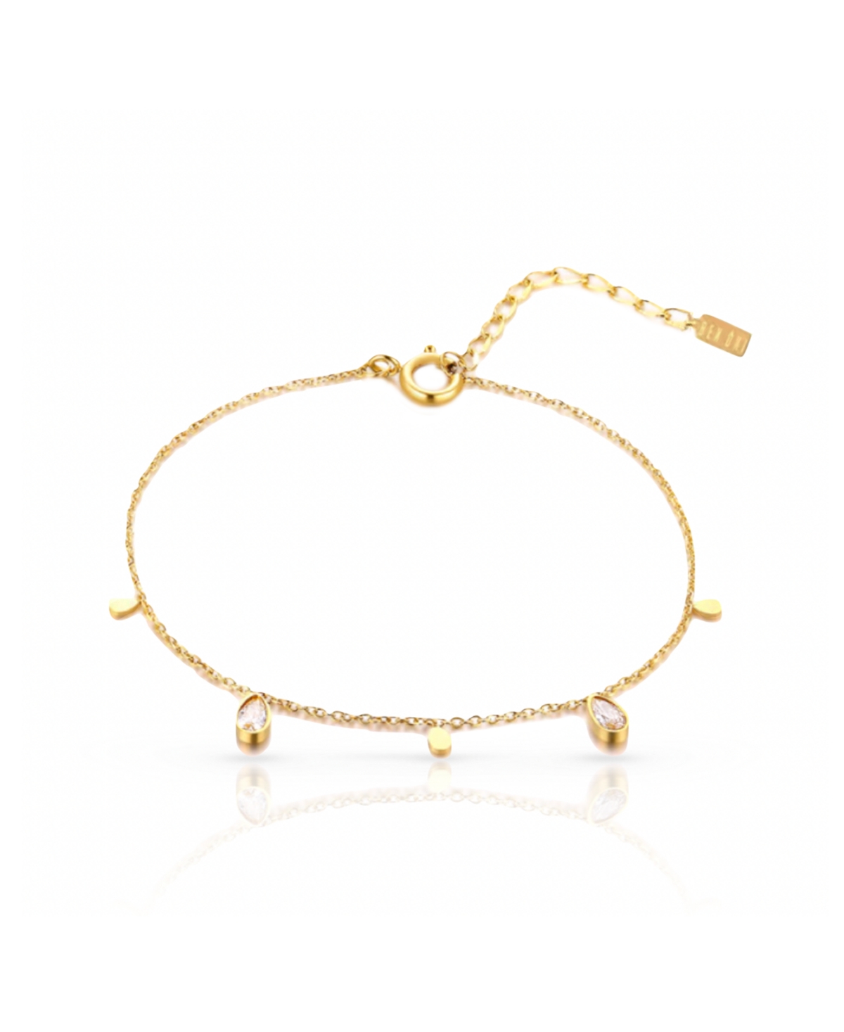 Ben Oni Melanie Pear Charm Bracelet In Gold