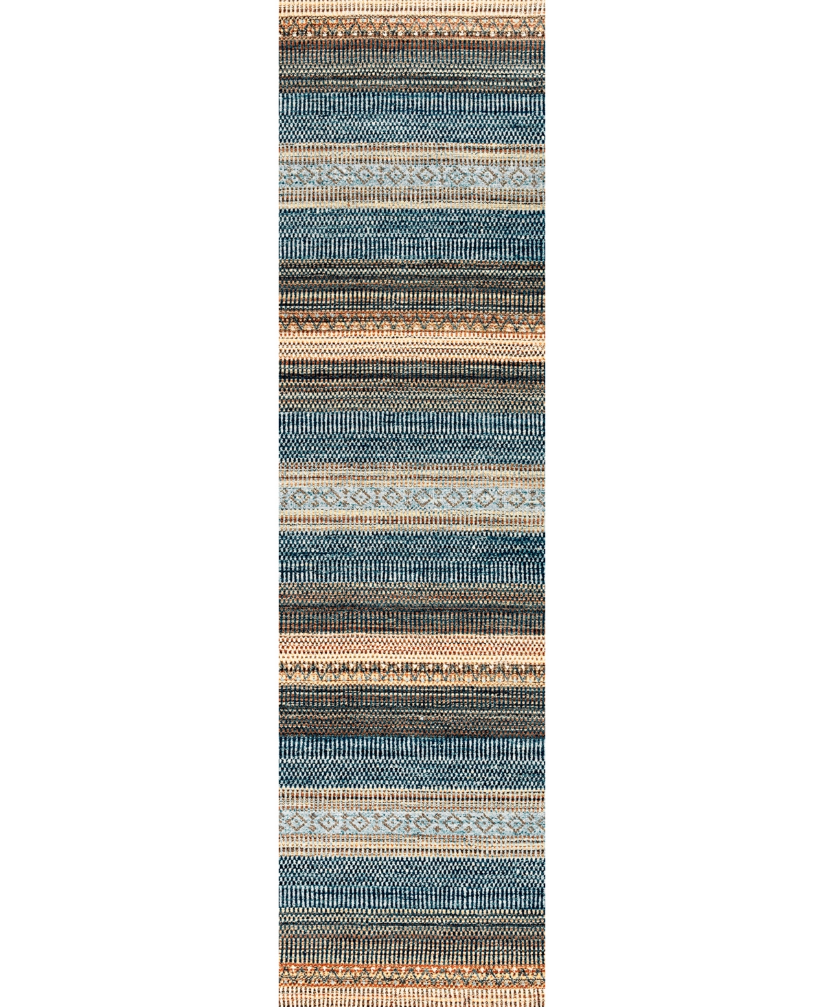 Km Home Sondrio 403 2'6in x 10' Runner Area Rug - Blue