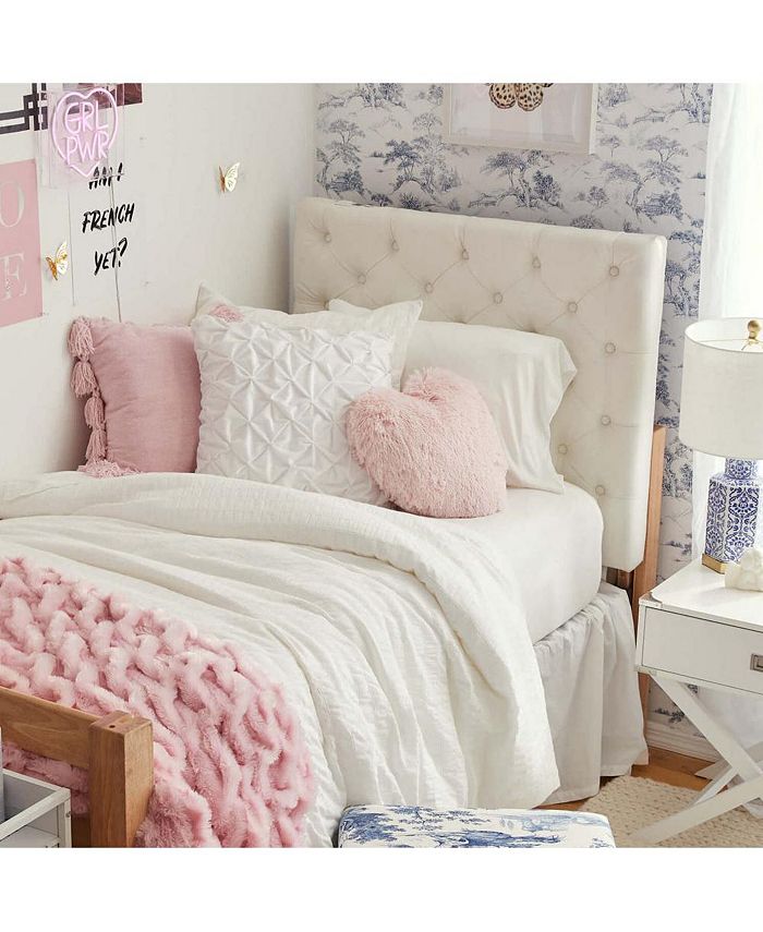 Dormify Sophia Heart Faux Fur Pillow, 16" x 16", UltraCute Styles to