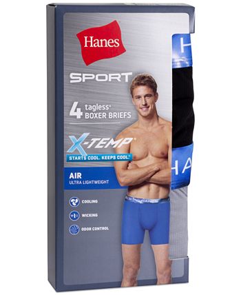 Hanes Men's 4-Pk. Platinum Stretch Woven Boxers - Macy's