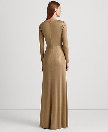 Lauren Ralph Lauren Women's Twist-Front Foil-Print Jersey Gown & Reviews -  Dresses - Women - Macy's