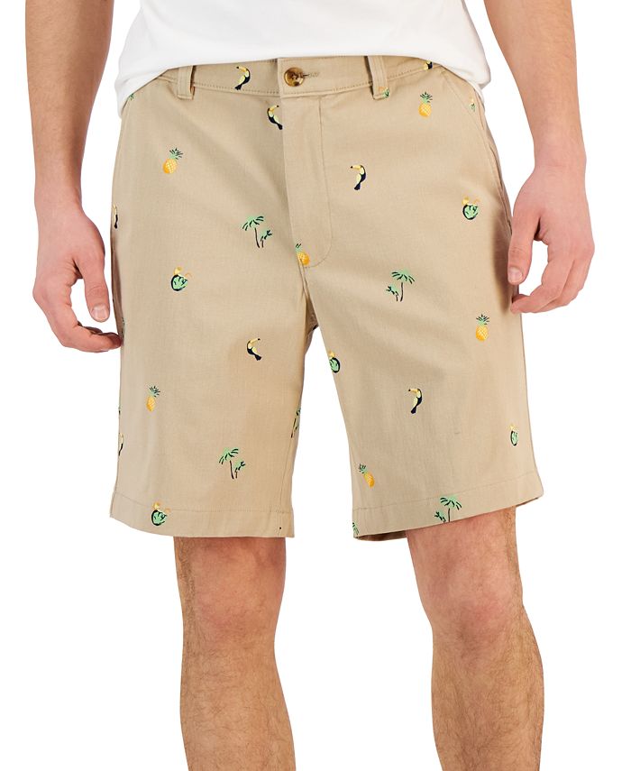 Club Room Men s Vacay Icons Schiffli Shorts Created for Macy s