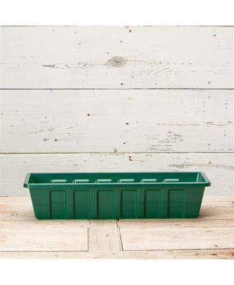 Polypro Plastic Hunter Green Flower Box Planter Liner, 36 Inch