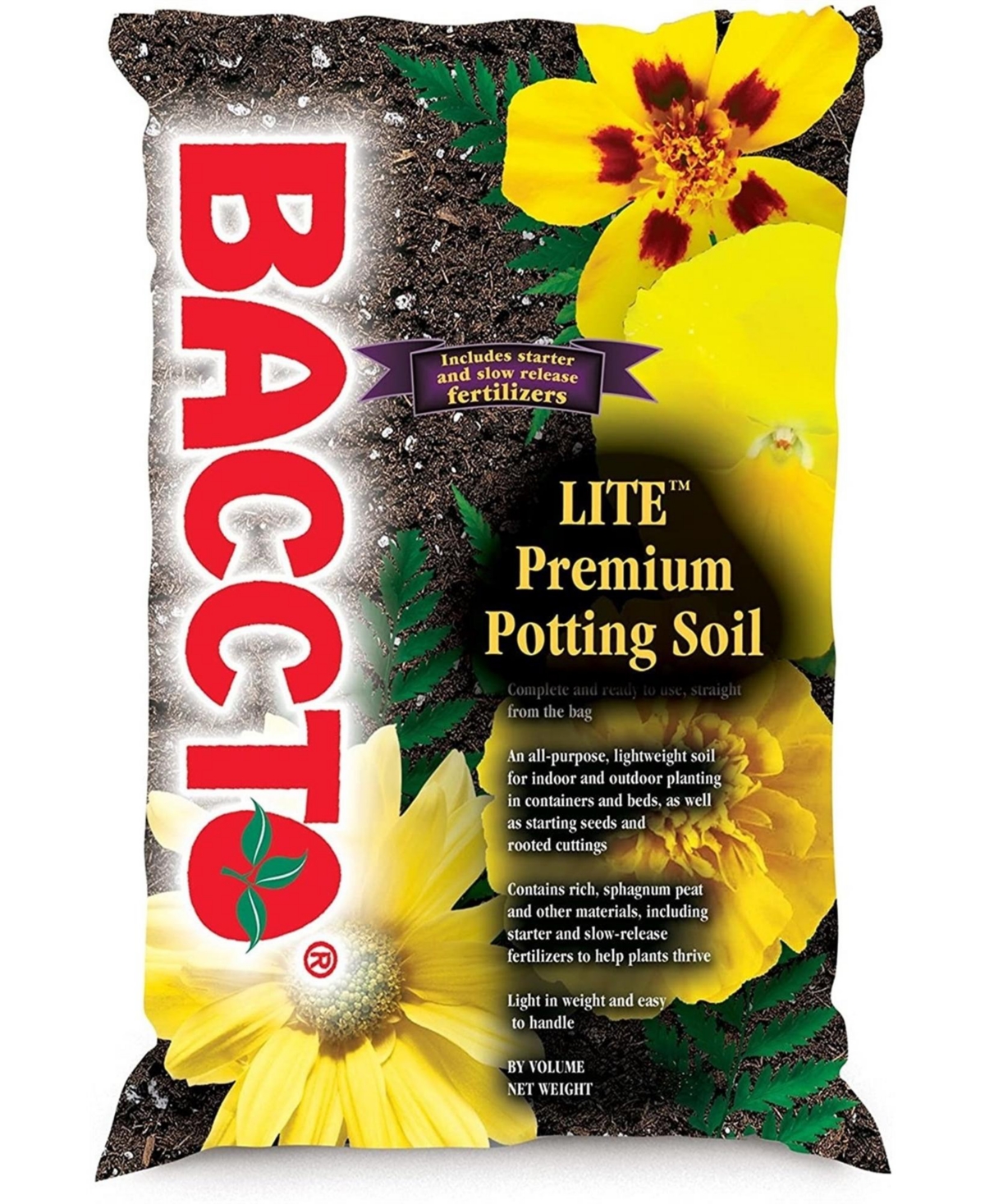 Michigan Peat 1420 Baccto Lite Premium Potting Soil, 20-Quart - Multi