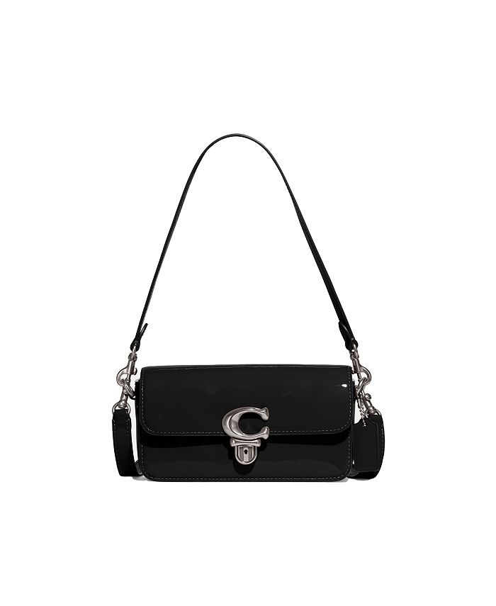 COACH Women's Patent Leather Studio Baguette Bag & Reviews - Handbags ...