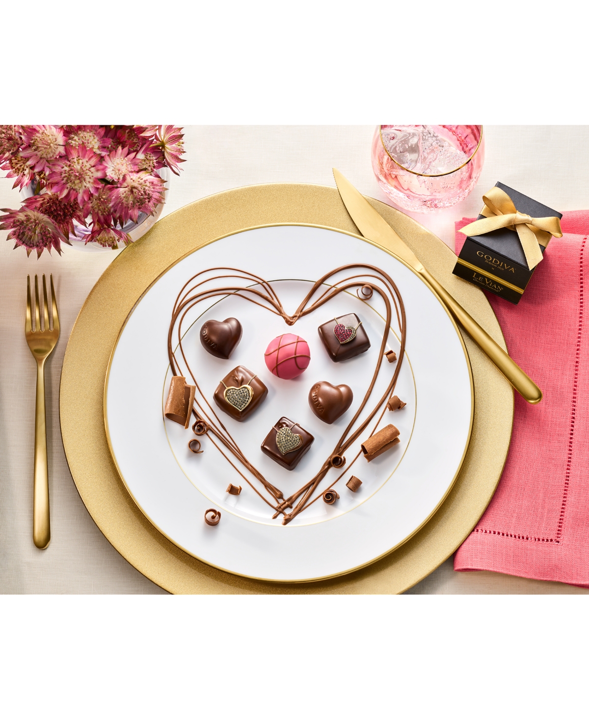 Le Vian Godiva X  Chocolate Ganache Heart Pendant Necklace Featuring Chocolate Diamond (5/8 Ct. T.w.) In Rose Gold