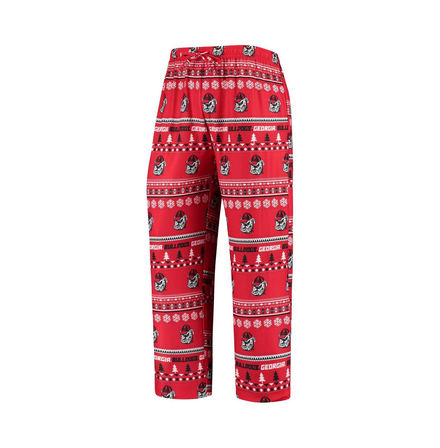 Мужская пижама Concepts Sport Georgia Bulldogs Ugly Sweater, Red — фото 6