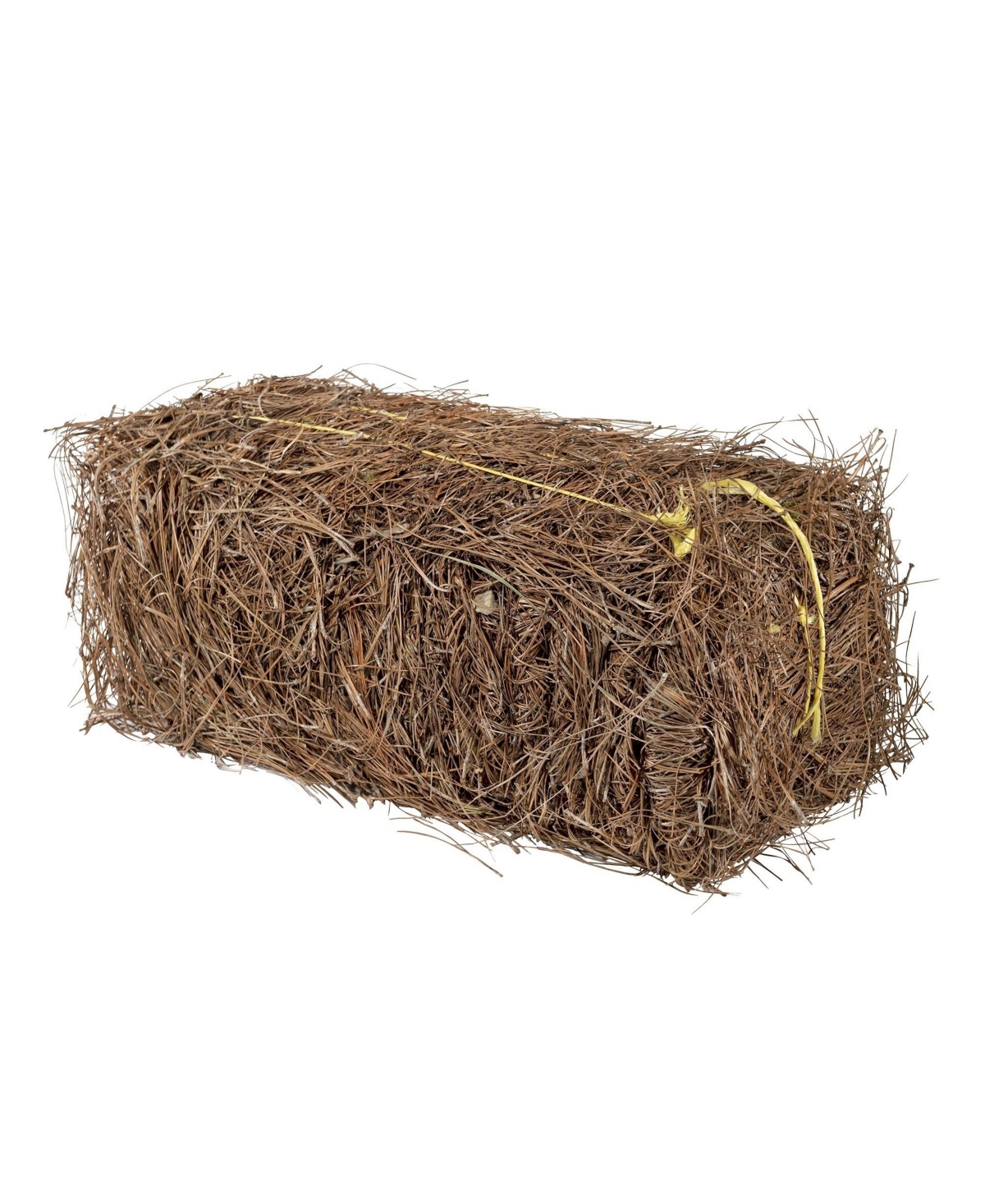 Long Leaf Pine Straw Bale, 12.5 Pounds - Yellow