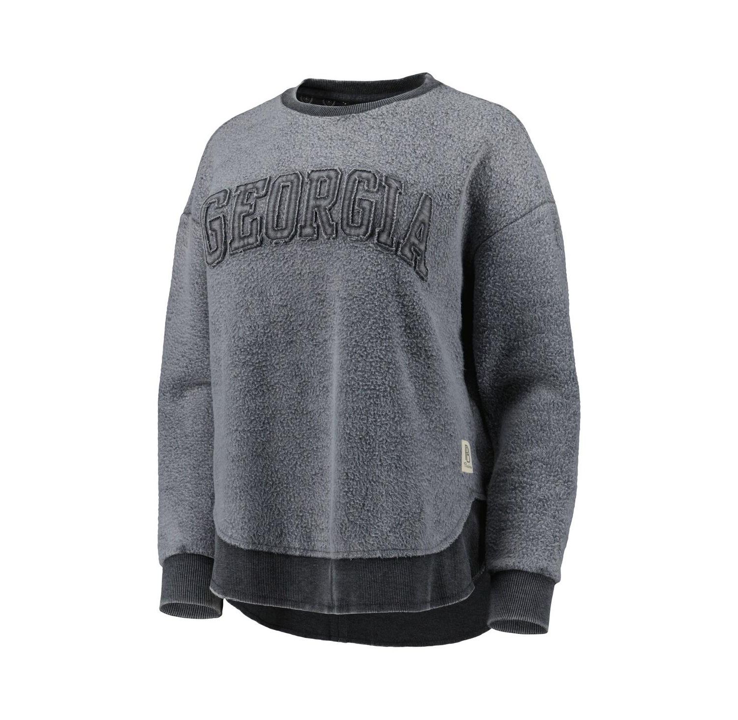 Women's Black Georgia Bulldogs Ponchoville Pullover Sweatshirt