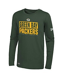 Men's Green Green Bay Packers Combine Authentic Offsides Long Sleeve T-shirt